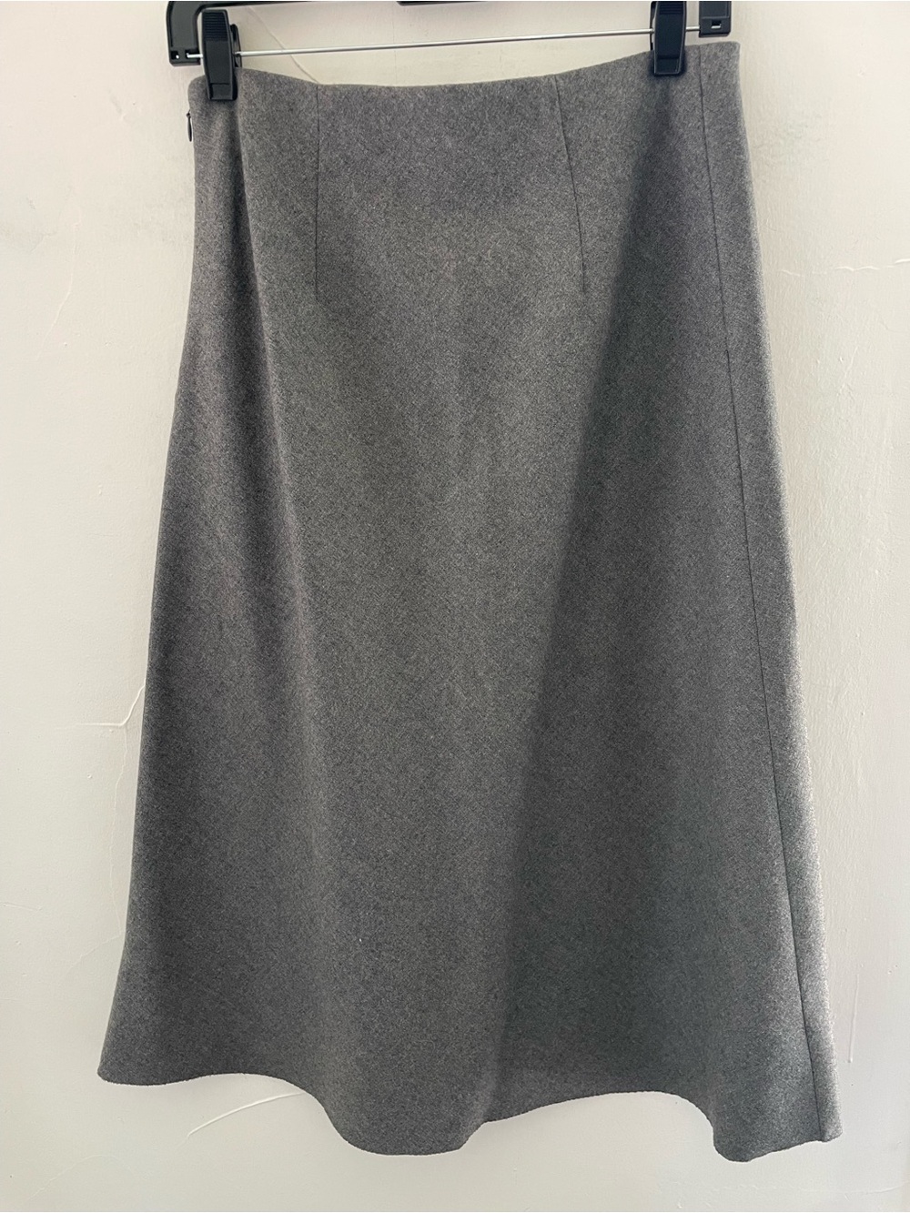 THEORY Classic Gray A-Line Women's Skirt - Picture 3 of 5